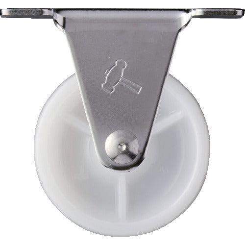 ハンマー　Ｅシリーズオールステンレス　固定式ナイロン車輪　５０ｍｍ　320ER-N50　1 個