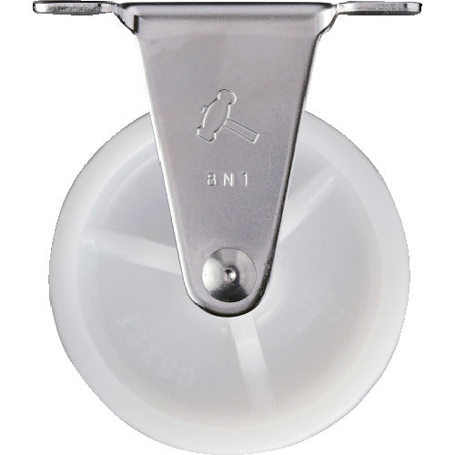 ハンマー　Ｅシリーズオールステンレス　固定式ナイロン車輪　６５ｍｍ　320ER-N65　1 個