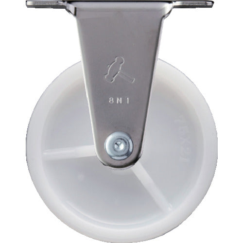 ハンマー　Ｅシリーズオールステンレス　固定式ナイロン車輪　７５ｍｍ　320ER-N75　1 個