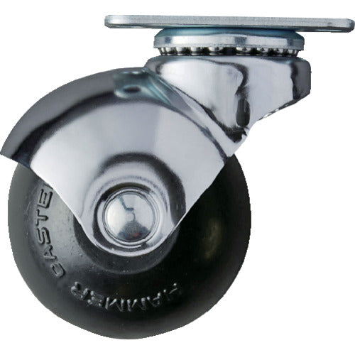 Hammer Plate Type Swivel Rubber Wheel 50mm 405P-R50 1 pc