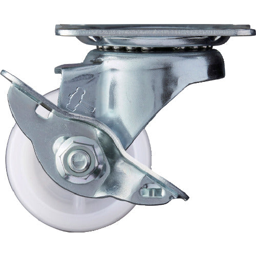 ハンマー　旋回式ナイロン車輪　５０ｍｍ　ストッパー付　413S-N50　1 個