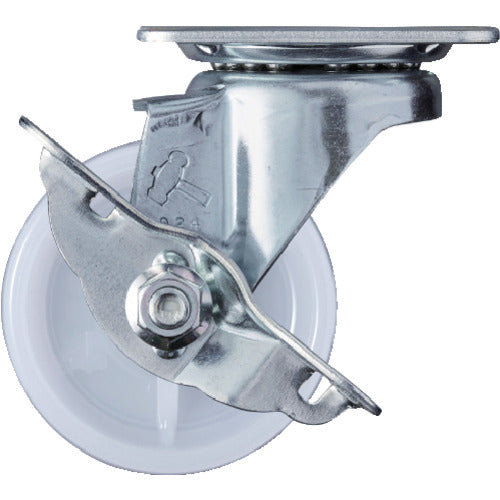 ハンマー　旋回式ナイロン車輪　６５ｍｍ　ストッパー付　413S-N65　1 個