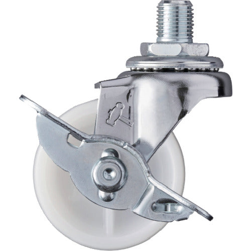 망치 나사 포함 선회식 나일론 바퀴 50mm UNF1/2 스토퍼 부착 415A-10N50 1개