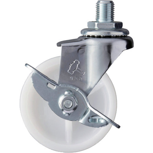 Hammer Screw-in Swivel Nylon Wheel 65mm UNF1/2 with Stopper 415A-10N65 1 pc