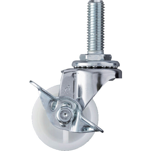 망치 나사 포함 선회식 나일론 바퀴 40mm 스토퍼 부착 415EA-N40 1개