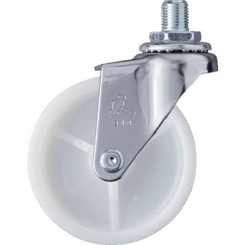 ハンマー　ねじ込み旋回式ナイロン車輪　７５ｍｍ　ＵＮＦ１／２　420A-10N75　1 個