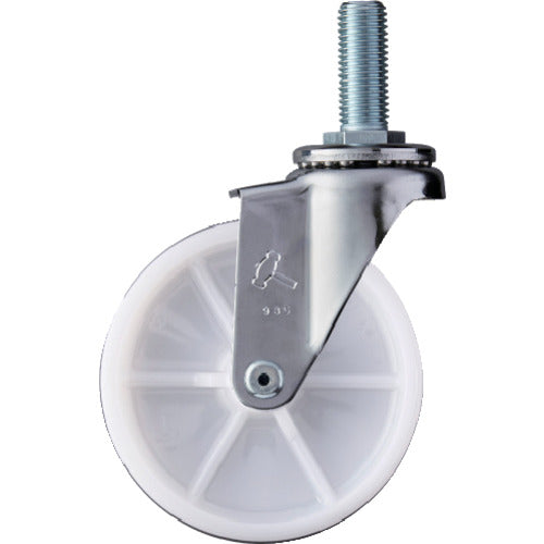 망치 나사 포함 선회식 나일론 바퀴 100mm M16 420EA-N100 1개