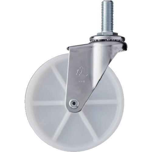 망치 나사식 선회식 나일론 바퀴 125mm M16 420EA-N125 1개