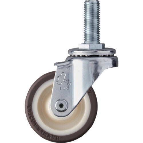 Hammer Screw-in Swivel Urethane Caster (Nylon Wheel, Ball Bearing) 65mm 420SA-UB65 1 pc