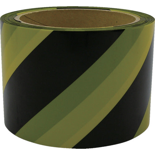 ユタカメイク　テープ　標識テープ（トラ）　７０ｍｍ×５０ｍ　AT-14　1 巻