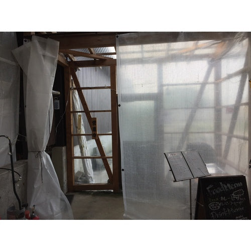 ユタカメイク　シート　ＰＥ透明糸入りシート（ＵＶ剤入）　１．８ｍ×１．８ｍ　B308　1 枚