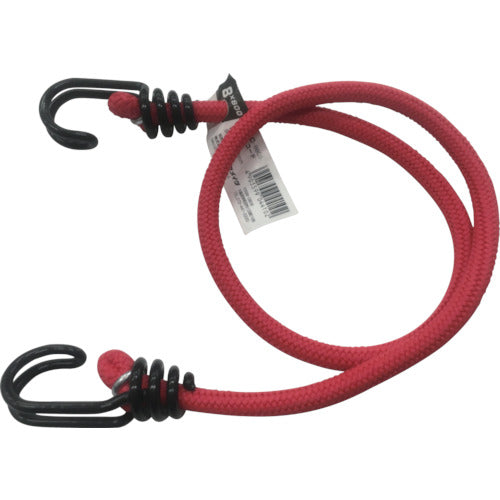 Yutakamake Rubber Bungee Cord 8mm x 800mm Red BC-8805 1 piece