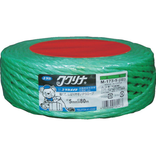 유타 카메이크 짐 끈 PS 로프 5mm×80m 그린 M-173-5 1권
