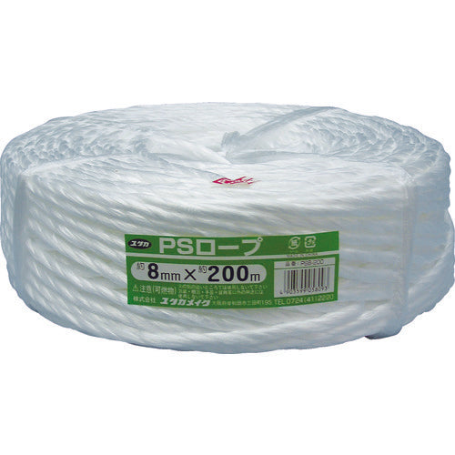 유타카 메이크 로프 PS 로프 8φ×200m PS8-200 1권