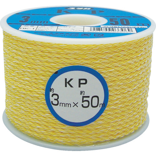 ユタカメイク　ロープ　ＫＰロープボビン巻　３φ×５０ｍ　RK-1　1 巻