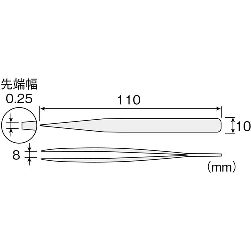ＨＯＺＡＮ　ピンセット　PP-131　1 個