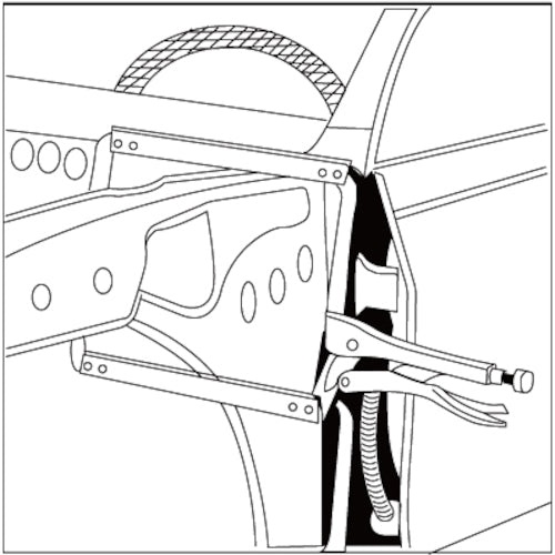 새우 바이스 플라이어 C형(딥) 455 mm VD455 1 쵸