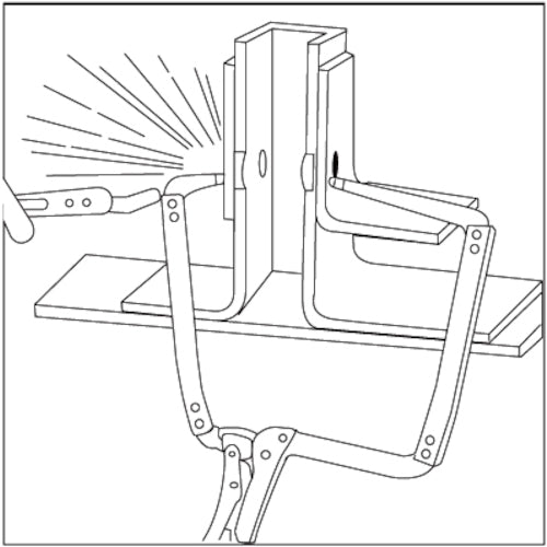 새우 바이스 플라이어 C형(딥) 455 mm VD455 1 쵸