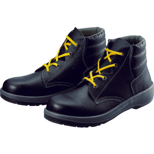 シモン　静電安全靴　編上靴　７５２２黒静電靴　２３．５ｃｍ　7522S-23.5　1 足