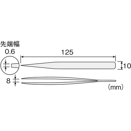 ＨＯＺＡＮ　ピンセット　PP-132　1 個