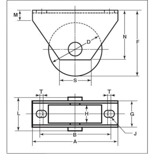 Yokozuna Rota MC Soundproof Heavy Duty Door Roller 90mm Flat Type WMS-0902 1 pc