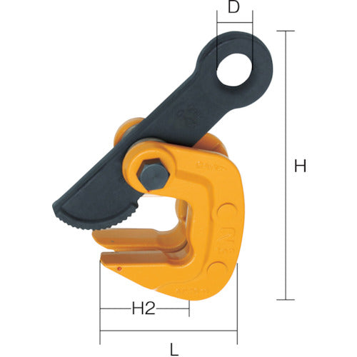 スーパー　水平横吊クランプ（クランプ範囲：０〜５０ｍｍ）　HPC2N　1 台