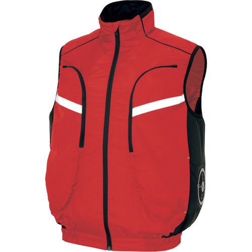 アイトス　物流作業対応型空調服ベスト（空調服ＴＭ）　レッド　３Ｌ　AZ50195-009-3L　1 着