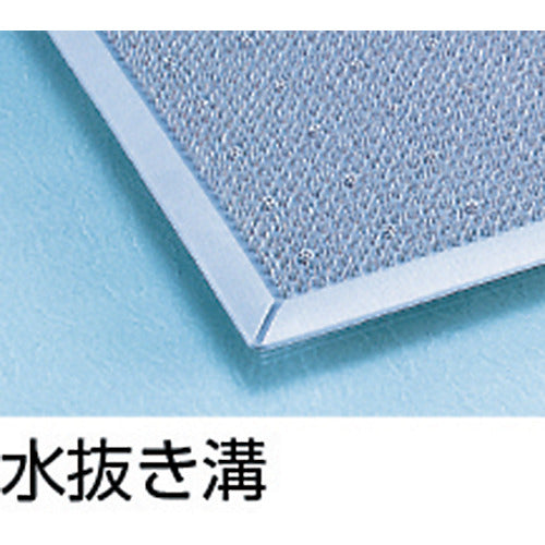 テラモト　屋外マット　チャイムマット　灰色　４５６×６０６ｍｍ　MR-053-042-5　1 枚