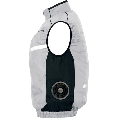 アイトス　物流作業対応型空調服ベスト（空調服ＴＭ）　シルバー　ＬＬ　AZ50195-003-LL　1 着