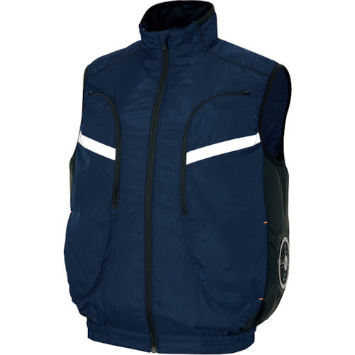 아이토스 물류 작업 대응형 공조복 베스트(공조복 TM) 네이비 S AZ50195-008-S 1 착용