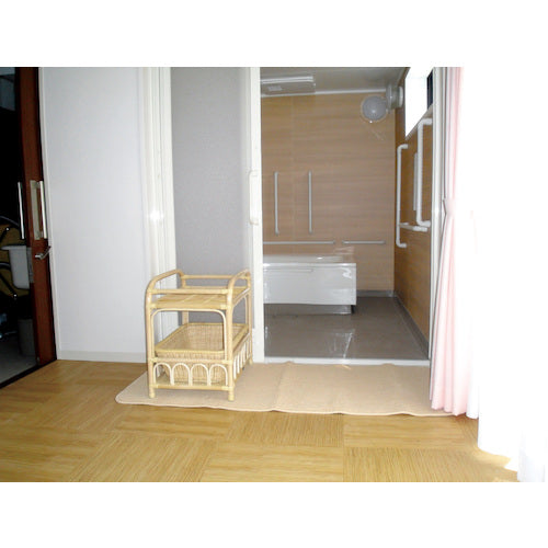 테라모토 맨발 깔끔한 매트 900×1800mm 베이지 MR-146-048-0 1장