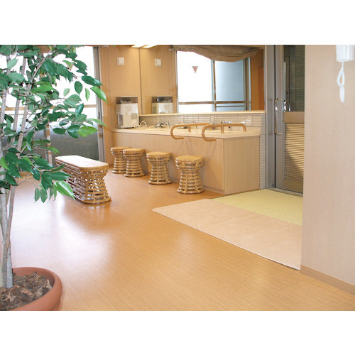 테라모토 맨발 깔끔한 매트 900×1800mm 베이지 MR-146-048-0 1장