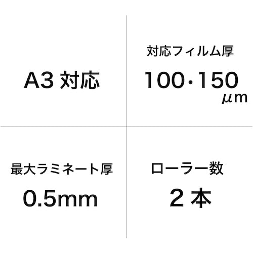 ＡＳＫＡ　２ローラーラミネーター　L216A3　1 台