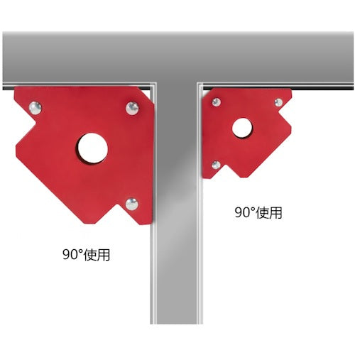 セーフラン　溶接マグネットホルダー　Ｍサイズ　１５６ｘ１０３ｘ厚さ１５ｍｍ　吸着力約２２ｋｇ　J2444-M　1 個