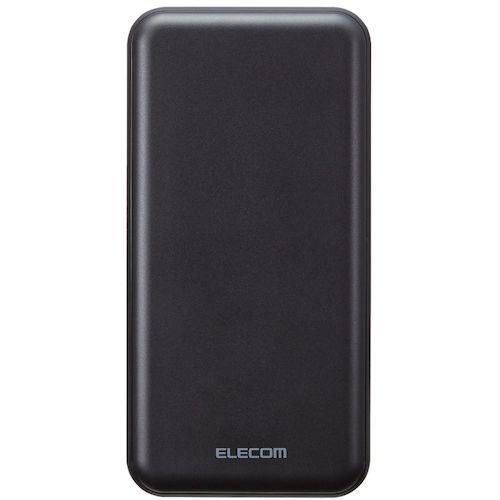 ELECOM Mobile Battery 20000mAh USB-A Output 1 Port USB-C Input/Output 1 Port Black DE-C34-20000BK 1 pc