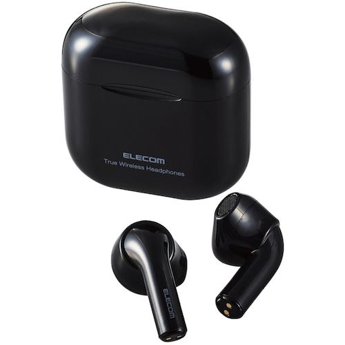 ELECOM Bluetooth Earphones, Fully Wireless, AAC Compatible, Semi-Open Type, Black, LBT-TWS11BK, 1 pc