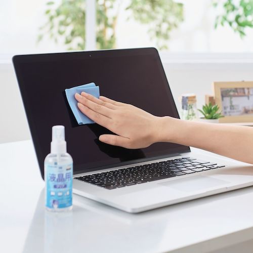 ELECOM 액정용 클리닝 리퀴드 100ml 클리닝 크로스 세트 CK-DP100SET 1상자