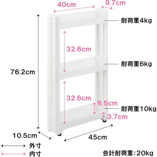 ライフナビ　スマートワゴンＦｉｔ　Ｗ１００　４５−３段　Ｗ　Ｆ２５７０　013763　1 台