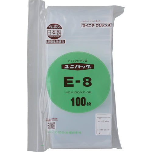SEINICHI "UNIPACK" E-8 140 x 100 x 0.08 100 sheets E-8-100 1 bag