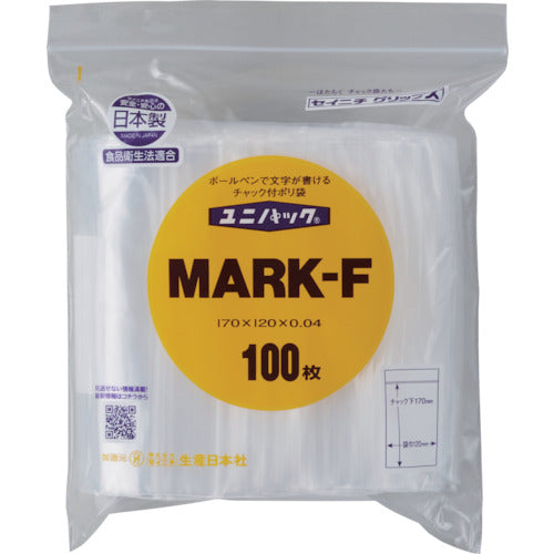 SEINICHI "UNIPACK" MARK-F 170 x 120 x 0.04 100 sheets MARK-F-100 1 bag