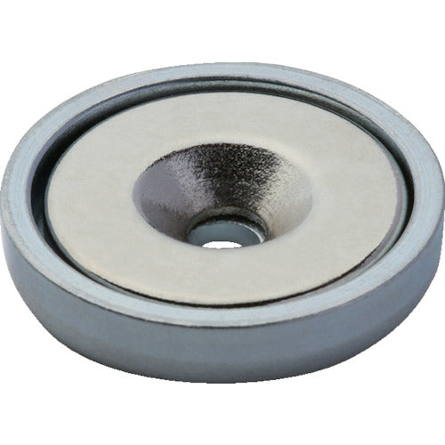 Magever Neodymium Magnet, Round, Capped, NCC-25R, Super Strong, Countersunk Hole, M5, 11NCC25R4519, 1 Piece