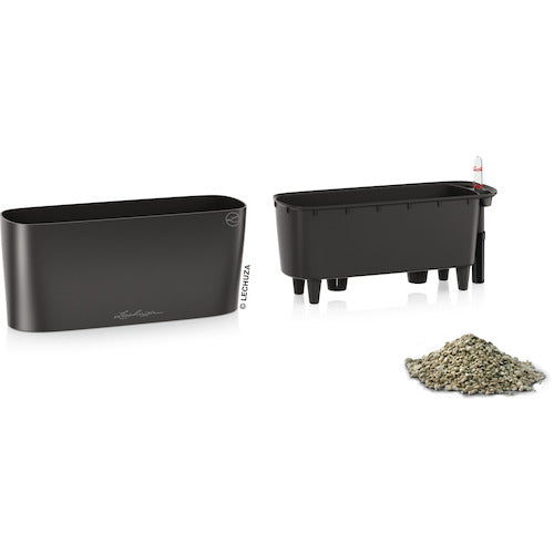 레츄자 밑면 급수 플랜터 델타 20 토용량 5L 차콜 15563 1개