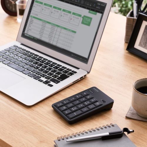 ELECOM Numeric Keypad Bluetooth Quiet Design Antibacterial Black TK-TBM023SKBK 1 pc