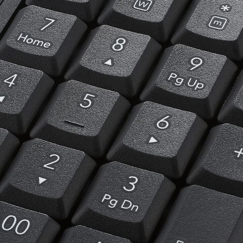 ELECOM Numeric Keypad Bluetooth Quiet Design Antibacterial Black TK-TBM023SKBK 1 pc