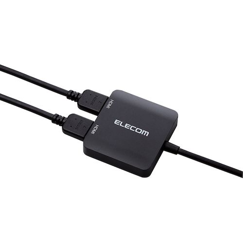 エレコム　Ｔｙｐｅ−Ｃ映像変換アダプタ　ＴｙｐｅＣ−ＨＤＭＩ　２ポート　ブラック　AD-CHDMI2BK　1 個