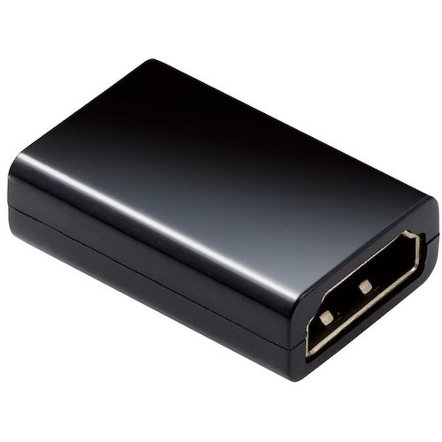 エレコム　ＨＤＭＩ延長アダプター　ストレート　スリムタイプ　ブラック　AD-HDAASS01BK　1 個