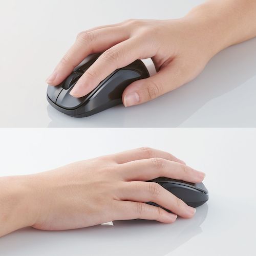 ELECOM Mouse Bluetooth IR LED 3 Buttons S Size Antibacterial Quiet Black M-BY10BRSKBK 1 pc