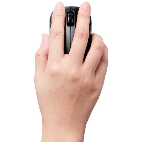 ELECOM Mouse Bluetooth IR LED 3 Buttons S Size Antibacterial Quiet Black M-BY10BRSKBK 1 pc
