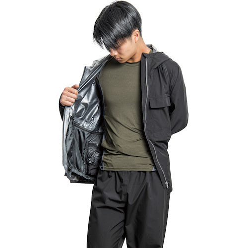 Ｍａｋｋｕ　フォーシーズンレインスーツ　ブラック　ＬＬ　AS-933-BK-LL　1 着