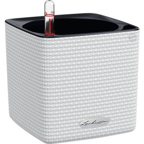 レチューザ　底面給水プランター　キューブカラー１４　ホワイト　13380　1 個